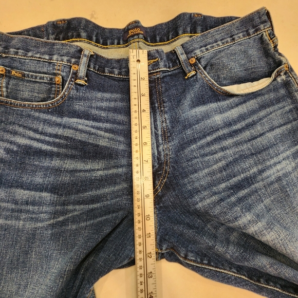 Polo Ralph Lauren Jeans Mens 38x30 Blue Hampton Relaxed Straight Stretch *Mexico - Picture 11 of 14